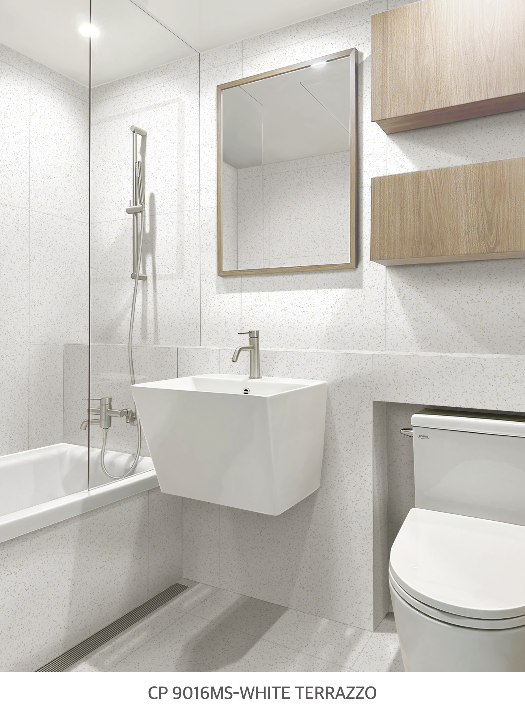 PE CP 9016MS - WHITE TERRAZZO. 시공이미지 8